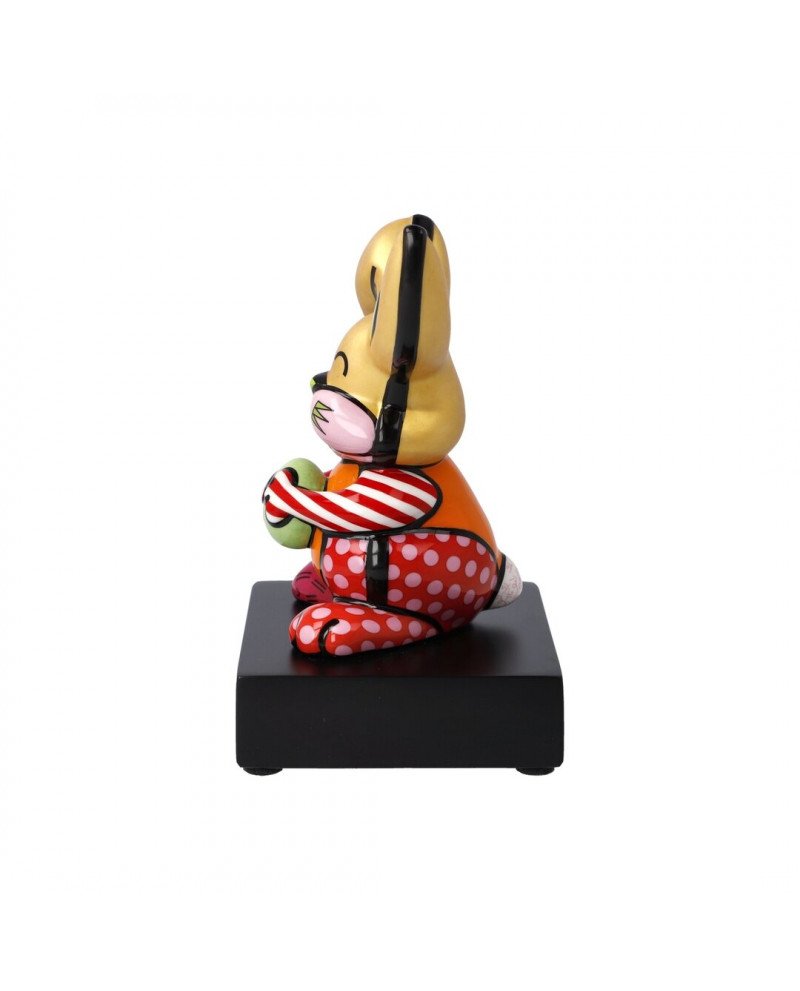 statue-rb-rabbit-orange-romero-britto-goebel - Les Ecuadors Décoration