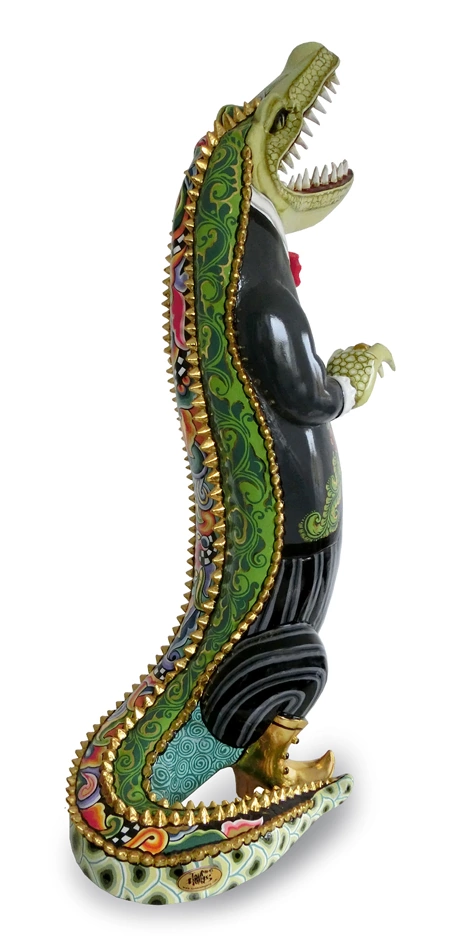 Alligator-Leonard-B-XL-Rueckseite-102199b - Les Ecuadors Décoration