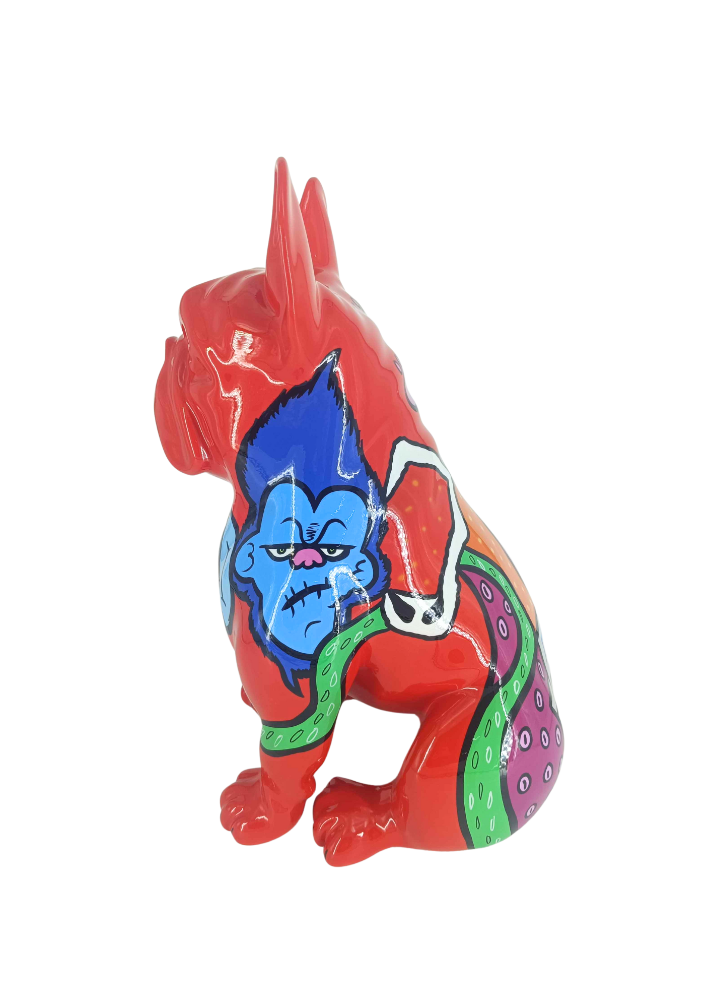 SEATED BULLDOG MONKEY GRINCH 3 - Les Ecuadors Décoration