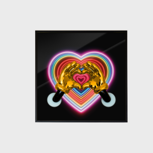 Frame - Wall He-Art Neon - 30 X 30